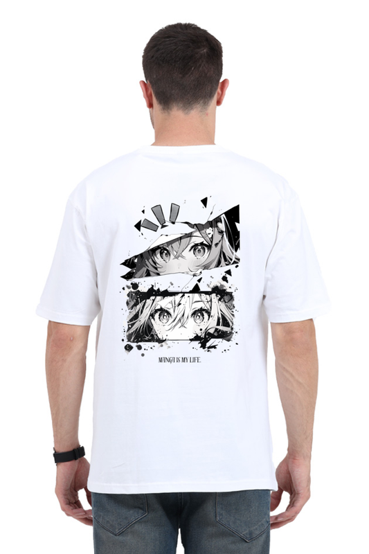 Downpour Men's Oversized Manga is My Life Anime Graphic T-shirt