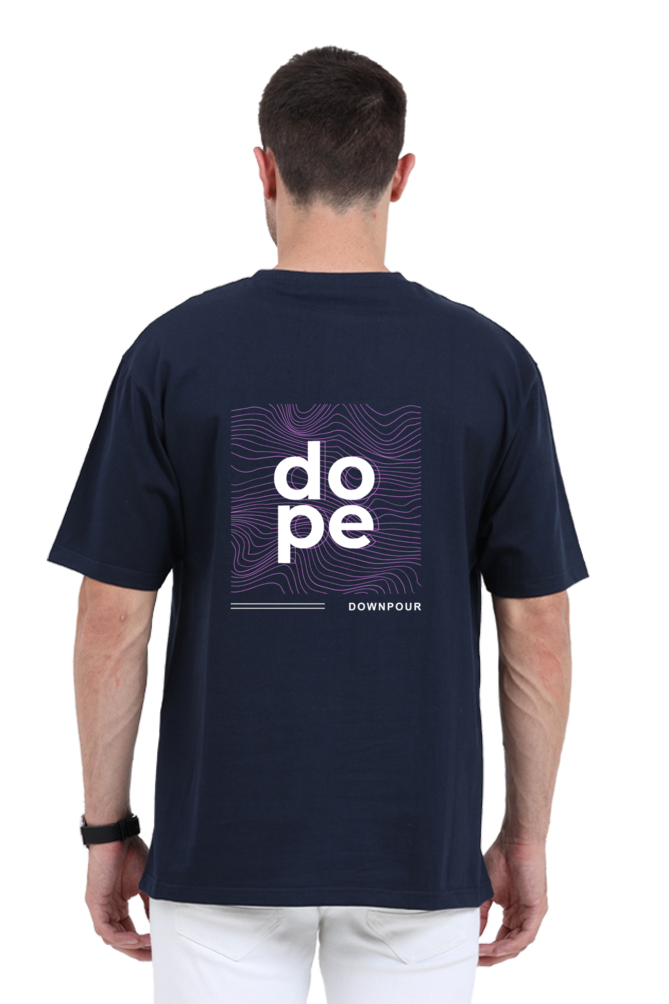 Downpour Men's Oversized Dope Typography T-shirt